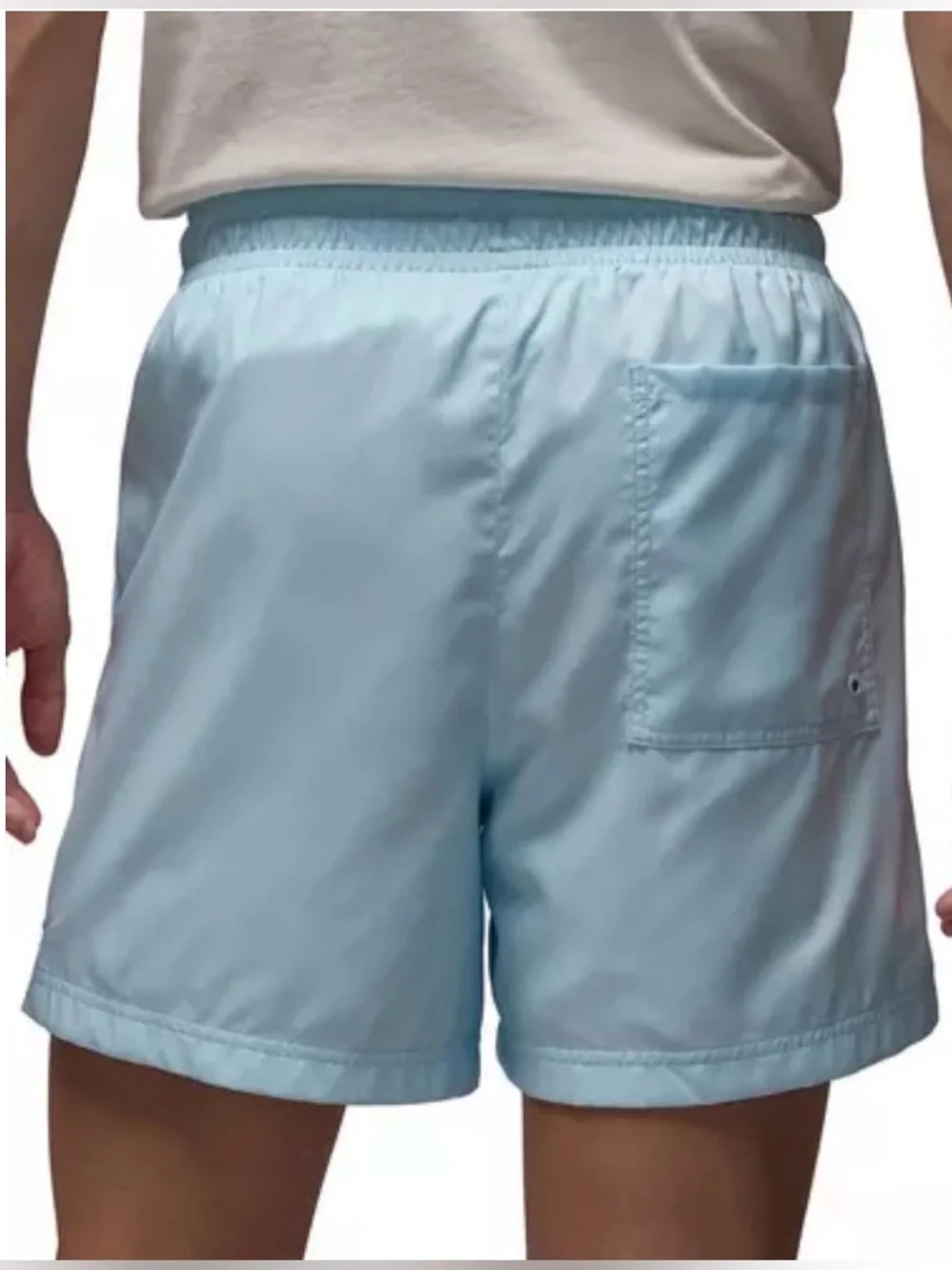 Jordan Essentials Glacier Blue Woven Lined Palm Tree Basketball Shorts Men’s XL